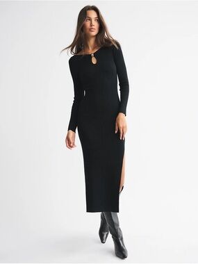 Abercrombie & Fitch | Dresses | Abercrombie Keyhole Halter Maxi Dress Size  Xlp | Poshmark